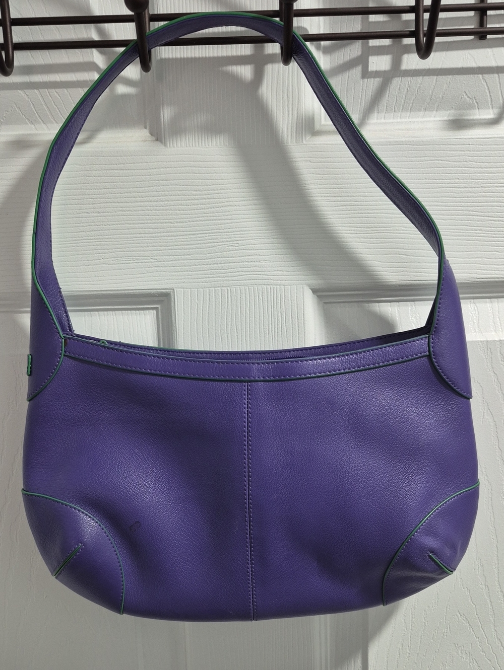 Baekgaard Purple Leather Bag